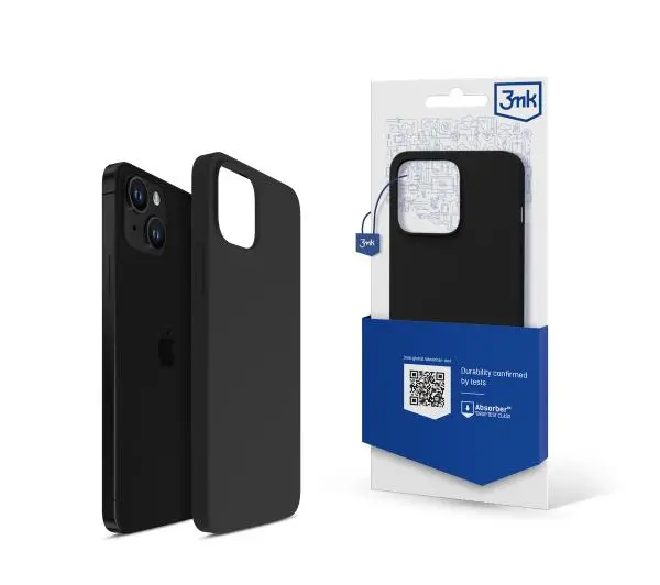 3mk Silicone Case do iPhone 14 Czarny
