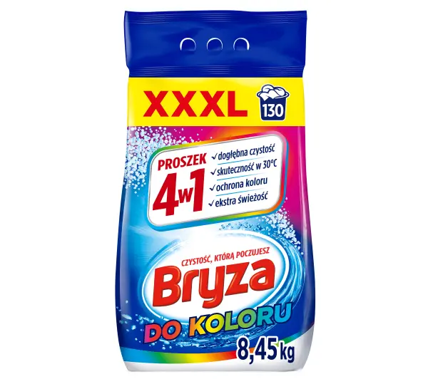 Proszek do prania BRYZA 4w1 Color 8.45 kg do kolorowych tkanin