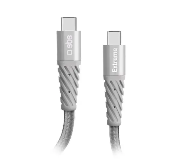 SBS USB-C do USB-C 1,5m Szary