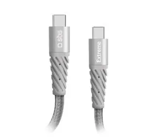 SBS USB-C do USB-C 1,5m Szary