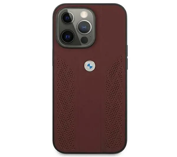 BMW Leather Curve Perforate BMHCP13XRSPPR do iPhone 13 Pro Max
