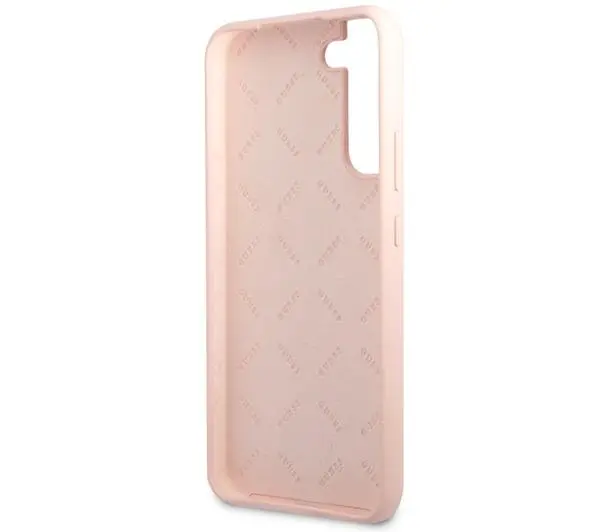 Guess Silicone Script Metal Logo GUHCS23MLSLMGPP do Samsung Galaxy S23+