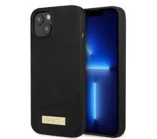 Guess Silicone Logo Plate MagSafe GUHMP13MSPLK do iPhone 13