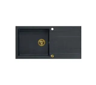 Quadron HCQE10050U8_PVDG1 P2O Evan 146 XL Granitowy Czarny metalik/Złoty - DRUGI -30%, ALBO 5-TY ZA 1ZŁ - Kup na Raty - RRSO 0%