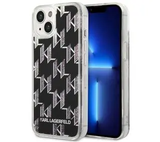 Karl Lagerfeld Liquid Glitter Monogram KLHCP14MLMNMK do iPhone 14 Plus