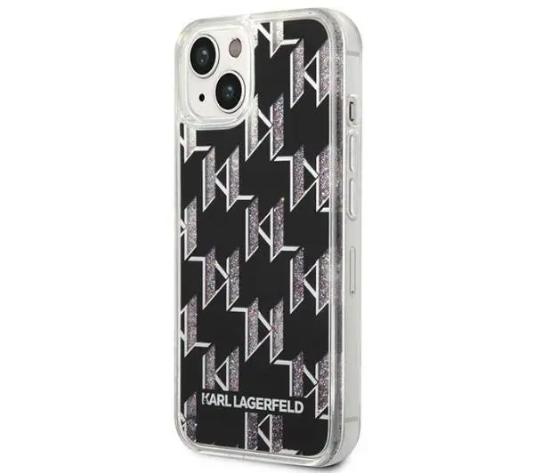 Karl Lagerfeld Liquid Glitter Monogram KLHCP14MLMNMK do iPhone 14 Plus