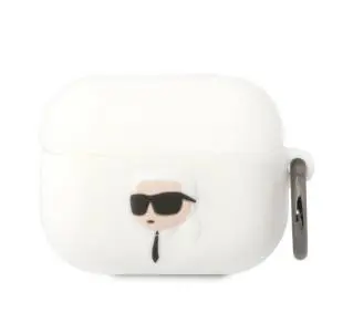 Karl Lagerfeld Silicone Karl Head 3D KLAPRUNIKH do AirPods Pro Biały