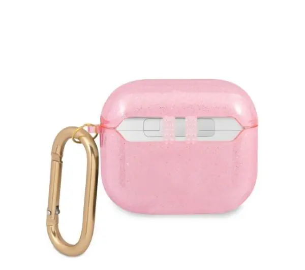 Guess Glitter Collection do AirPods 3 Różowy