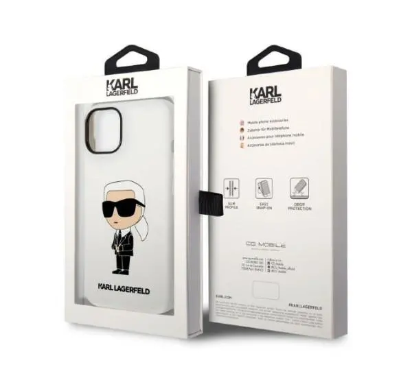Karl Lagerfeld Silicone Ikonik KLHCP14MSNIKBCH do iPhone 14 Plus