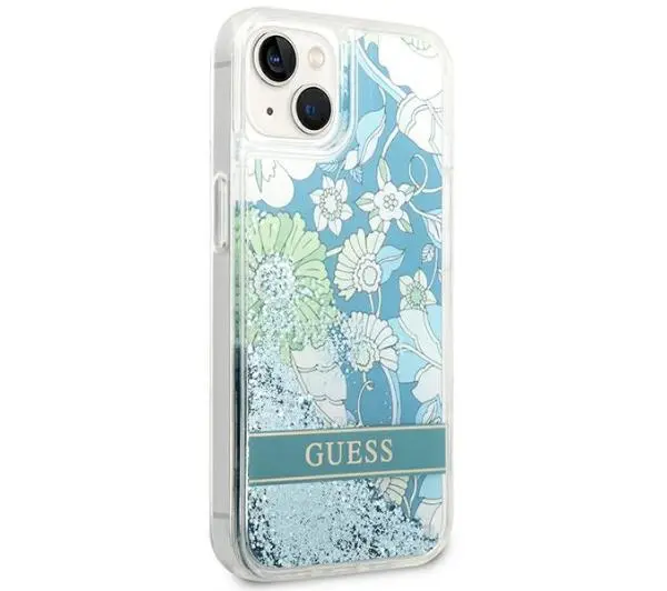Guess Flower Liquid Glitter GUHCP14LLFLSN do iPhone 14 Pro