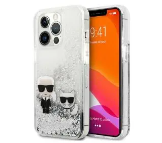 Karl Lagerfeld Liquid Glitter Karl&Choupette KLHCP13XGKCS do iPhone 13 Pro Max