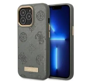 Guess Peony Logo Plate MagSafe GUHMP13LSAPSTG do iPhone 13 Pro / 13