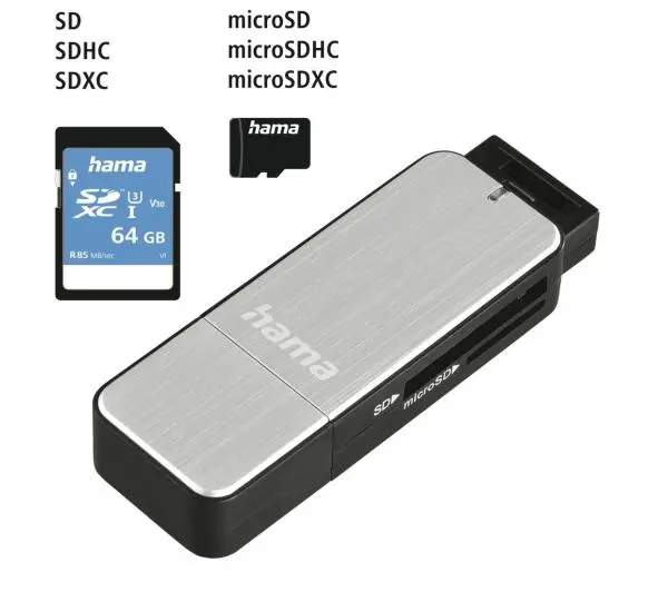 Hama SD/microSD USB 3.0  Czarny