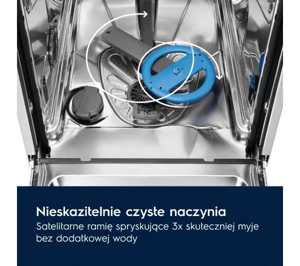 Electrolux 600 SatelliteClean ESS47301SX 59,6cm Automatyczne otwieranie drzwi - DRUGI -30%, ALBO 5-TY ZA 1ZŁ - Kup na Raty - RRSO 0%