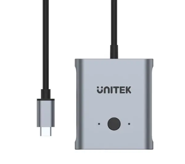 Unitek Dwukierunkowy USB-C 4K D1078A Szary