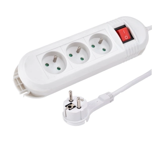 Hama P2223751 Comfort 3 gniazda 1,5m Biały