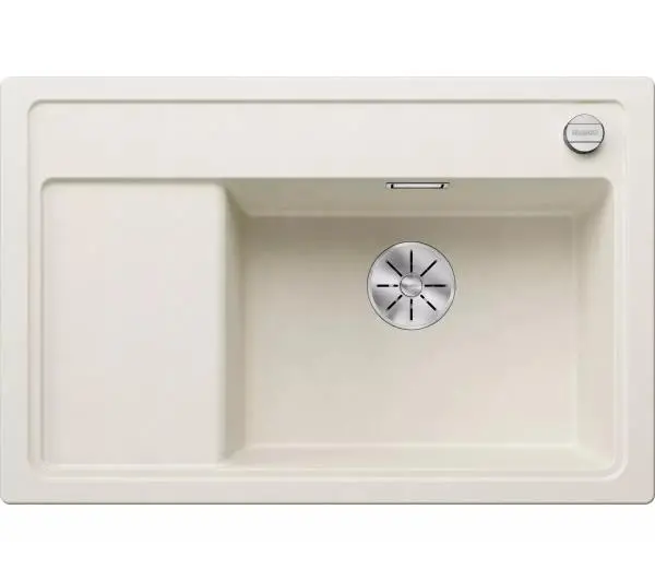 Zlewozmywaki kuchenne - Blanco ZENAR XL 6 S 527185 Compact Komora z prawej strony Granitowy Biały