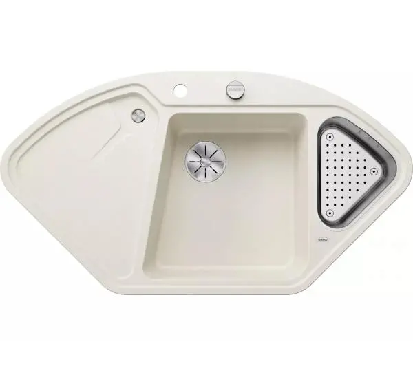 Zlewozmywaki kuchenne - Blanco DELTA II 527055 Granitowy Biały