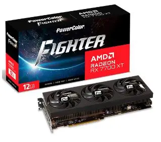 PowerColor Fighter Radeon RX 7700 XT 12GB GDDR6 192bit FSR - Kup na Raty - RRSO 0%