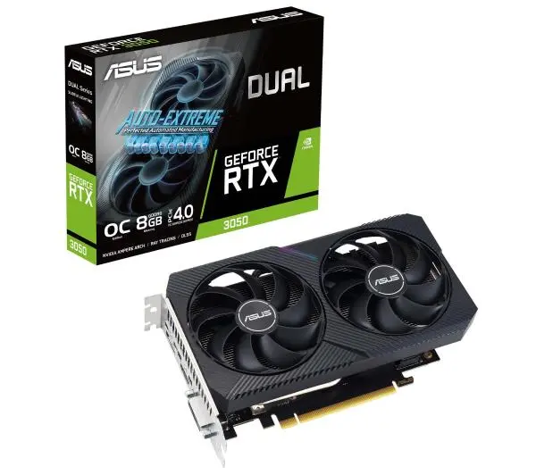 ASUS Dual GeForce RTX 3050 V2 OC Edition 8GB GDDR6 128bit DLSS