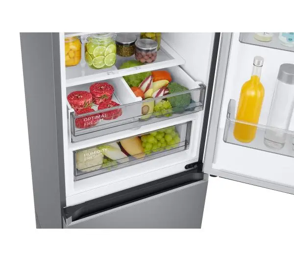 Samsung RB38C775CS9 Funkcje AI Pełny No Frost 203cm Szuflada z kontrolą wilgotności Zdalne sterowanie Stal Szczotkowana - TRZECI -55%, ALBO 5-TY ZA 1ZŁ - Kup na Raty - RRSO 0%