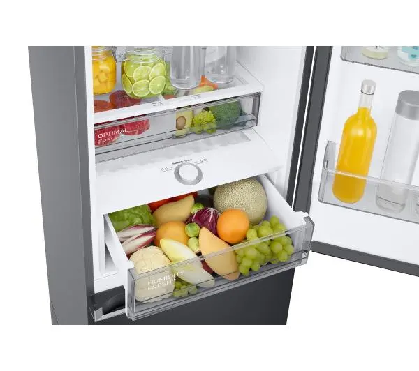 Samsung RB38C776CB1 Funkcje AI Pełny No Frost 203cm Szuflada z kontrolą wilgotności Zdalne sterowanie Grafitowa Stal - TRZECI -55%, ALBO 5-TY ZA 1ZŁ - Kup na Raty - RRSO 0%