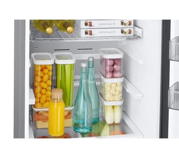 Samsung RB38C776CB1 Funkcje AI Pełny No Frost 203cm Szuflada z kontrolą wilgotności Zdalne sterowanie Grafitowa Stal - TRZECI -55%, ALBO 5-TY ZA 1ZŁ - Kup na Raty - RRSO 0%