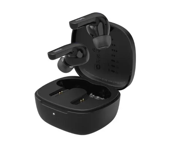 Belkin SoundForm Motion Dokanałowe Bluetooth 5.2 Czarny