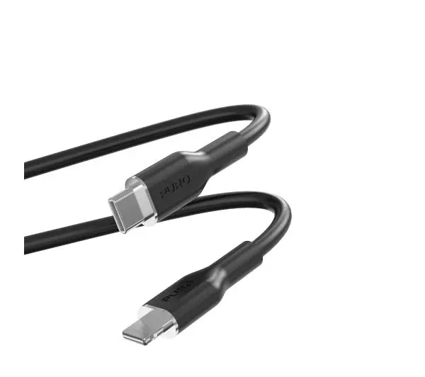 Puro Soft USB-C do Lightning 1,5m Czarny