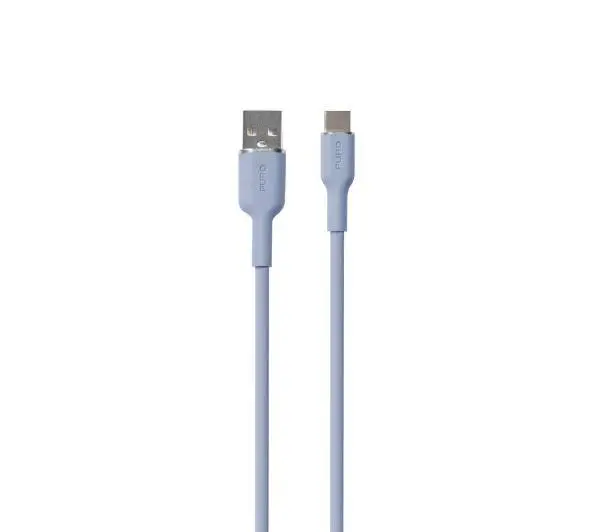 Puro ICON Soft PUUSBCICONLBLUE USB-A do USB-C do 1,5m Niebieski