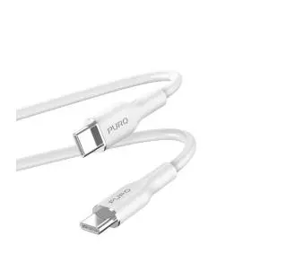 Puro ICON Soft PUUSBCUSBCICONWHI USB-C do USB-C do 1,5m do Biały