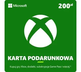 Karta podarunkowa Xbox 200 zł [bon agencyjny] Obecnie dostępne tylko w sklepach stacjonarnych RTV EURO AGDDostęp po opłaceniu zakupu