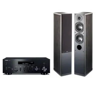 Yamaha R-N600A Czarny, Indiana Line Nota  550 X Czarny dąb - Kup na Raty - RRSO 0%