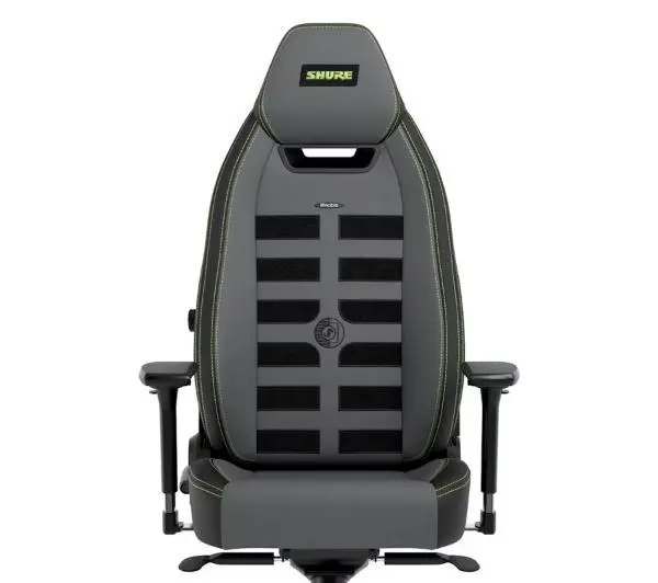 Noblechairs LEGEND Shure Edition Gamingowy do 150kg Skóra ECO High Tech Szaro-czarny - Kup na Raty - RRSO 0%