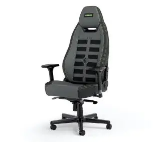 Noblechairs LEGEND Shure Edition Gamingowy do 150kg Skóra ECO High Tech Szaro-czarny - Kup na Raty - RRSO 0%