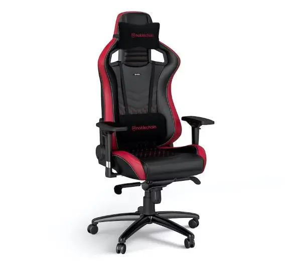 Noblechairs EPIC MouseSport Edition Gamingowy do 120kg  Skóra ECO Czarno-czerwony - Kup na Raty - RRSO 0%