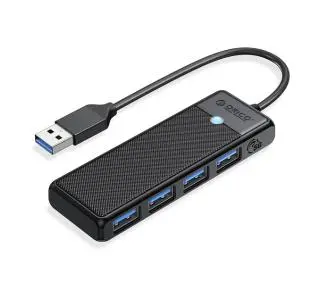 Orico PAPW4A-U3-015-BK-EP 4x USB-A 3.0 5Gbps  Czarny