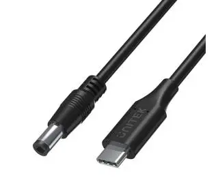 Unitek C14116BK do laptopa 65W USB-C - DC 5,5mm 1,8m Czarny
