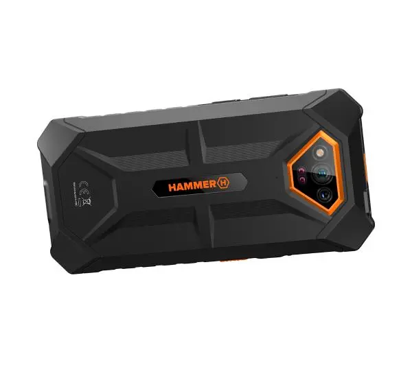 myPhone HAMMER Iron V 6/64GB 6,5" 50 Mpix Czarno-pomarańczowy - Kup na Raty - RRSO 0%