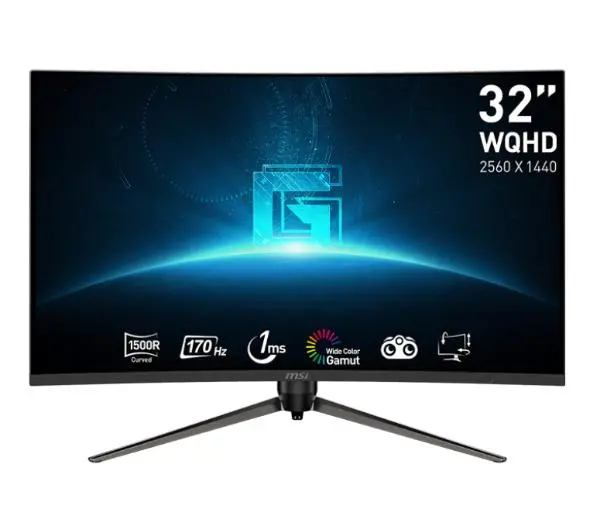 MSI G32CQ5P 32" 2K VA 170Hz 1ms Zakrzywiony Gamingowy
