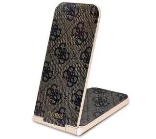 Guess 2w1 15W 4G Pattern MagSafe Brązowy