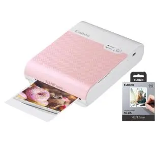 Canon Selphy Square QX10 różowy + papier XS-20L 20szt - Kup na Raty - RRSO 0%