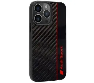 AUDI Carbon fiber Stripe AUS-TPUPCIP13P-R8/D1-BK do iPhone 13 Pro Czarny
