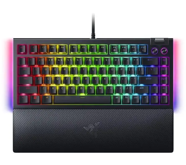 Razer BlackWidow V4 75% US Orange Switch Czarny