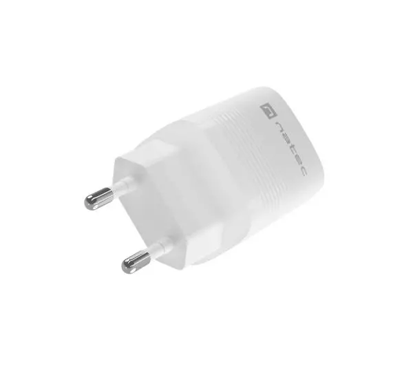 Natec Ribera GaN 1xUSB-A+1xUSB-C 30W Biały