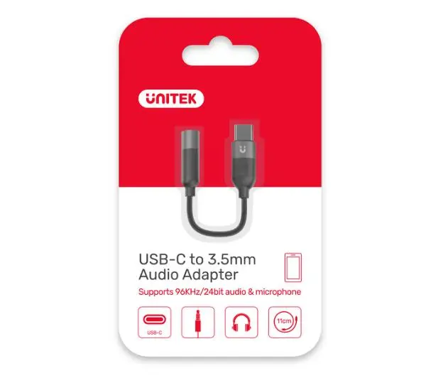 Unitek M1204A USB-C do jack 3.5mm