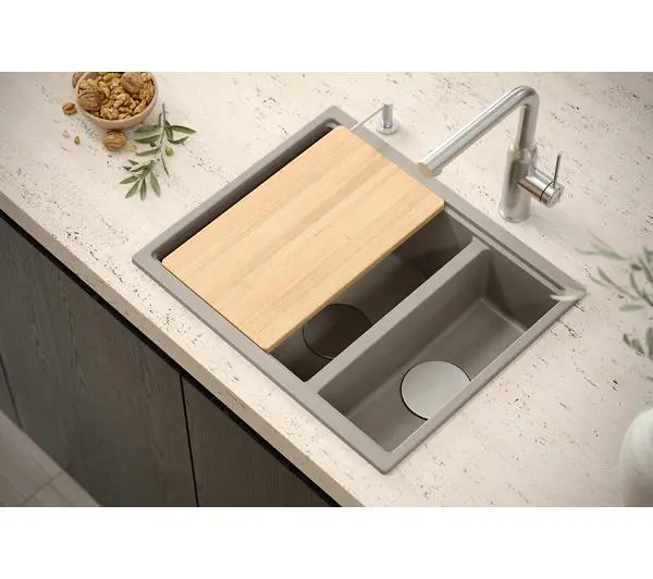 Quadron LOGAN 150 HCQL5646U4-BS_U Granitowy Soft taupe/Stal szlachetna - TRZECI -55%, ALBO 5-TY ZA 1ZŁ - Kup na Raty - RRSO 0%