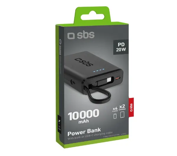 SBS TTBB10000TCPD20K 10000mAh PD 20W Czarny