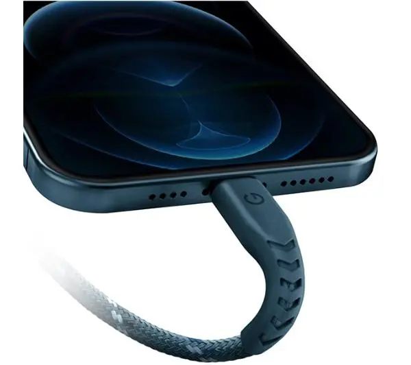 Energea Nyloflex USB-C do Lightning C94 MFI 1,5m Niebieski