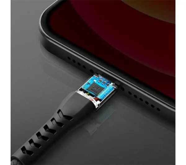 Energea Nyloflex USB-C do Lightning C94 MFI 1,5m Niebieski